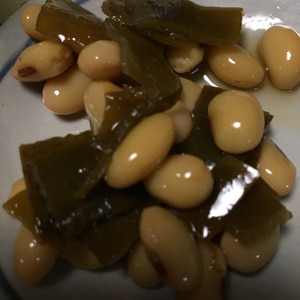 簡単和食　大豆の昆布煮